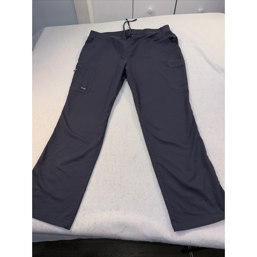 Grey's Anatomy‎ By Barco 4277 Mia Scrub Pants Pewter Women SzXL  6 Pocket Cargo